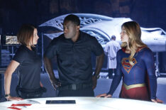 Supergirl - Chyler Leigh, David Harewood and Melissa Benoist