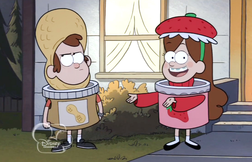 peanut butter and jelly costumes gravity falls