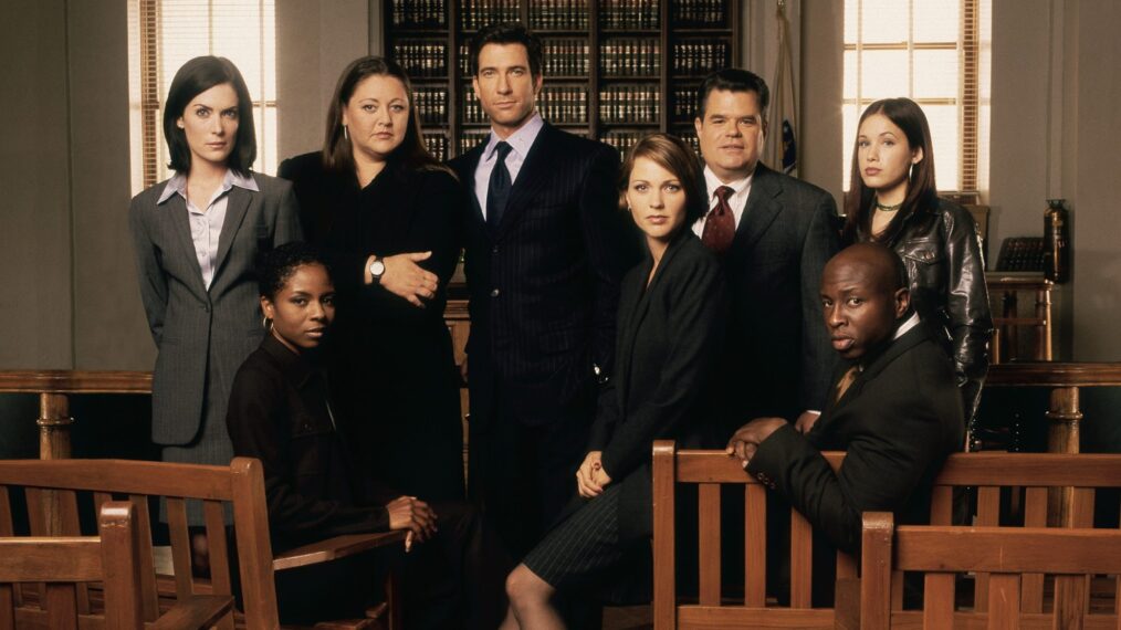 The Practice - LisaGay Hamilton, Camryn Manheim, Dylan McDermott, Kelli Williams, Steve Harris, Lara Flynn Boyle, Michael Badalucco, and Marla Sokoloff