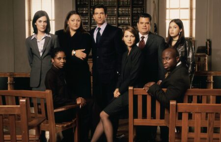 The Practice - LisaGay Hamilton, Camryn Manheim, Dylan McDermott, Kelli Williams, Steve Harris, Lara Flynn Boyle, Michael Badalucco, and Marla Sokoloff