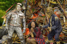 Ne-Yo as Tin-Man, Shanice Williams as Dorothy, Elijah Kelley as Scarecrow in The Wiz Live! - Season 1