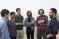 Thomas Middleditch, Kumail Nanjiani, Zach Woods, Martin Starr, T.J. Miller, Chris Diamantopoulos in Silicon Valley - Season 2, Episode 3