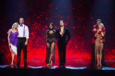 Lindsay Arnold & David Ross, Normani Kordei & Val Chmerkovskiy, Rashad Jennings & Emma Slater nervously await the results of 'Dancing With the Stars' - Season 24