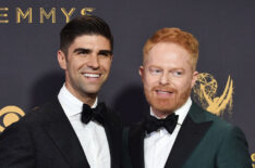 Justin Mikita and Jesse Tyler attend the 69th Annual Primetime Emmy Awards