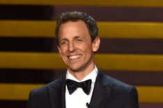 Host Seth Meyers speaks onstage at the 66th Annual Primetime Emmy Awards on August 25, 2014