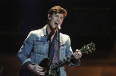 Shawn Mendes performs on stage during the Echo Award show at Messe Berlin on April 12, 2018