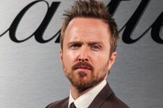 Aaron Paul arrives on the red carpet for the Santos de Cartier Watch Launch