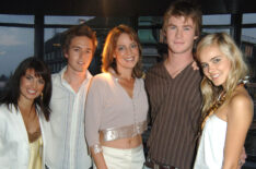 Ada Nicodemou, Jason Smith, Laurie Foell, Chris Hemsworth and Isabel Lucas at the 'Home & Away' Cast Party