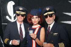 Rande Gerber, Cindy Crawford, and George Clooney attend 2018 Casamigos Halloween Party