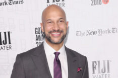 Keegan-Michael Key attends the 2018 IFP Gotham Awards With FIJI Water