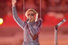 Lady Gaga performs during the Super Bowl LI Halftime Show in 2017