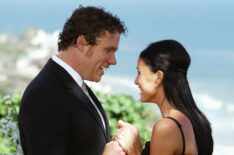 Bob Guiney and Trista Rehn in The Bachelor