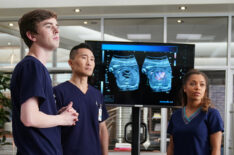 Freddie Highmore, Daniel Dae Kim, and Antonia Thomas in The Good Doctor - 'Risk and Reward'