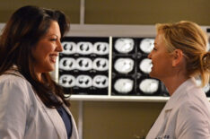 Sara Ramirez and Jessica Capshaw in 'Grey's Anatomy' - Season Nine