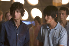 Devon Bostick as Jasper and Christopher Larkin as Monty in The 100 - Resurrection