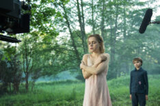 Kiernan Shipka behind the scenes of The Chilling Adventures of Sabrina - 'The Trial of Sabrina Spellman'