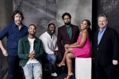 Sherman's Showcase's Matt Piedmont, Andrew 'King Bach' Bachelor, Bashir Salahuddin, Diallo Riddle, Bresha Webb, and Frank Scherma at TCA 2019