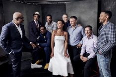 Godfather of Harlem's Forest Whitaker, Giancarlo Esposito, Markuann Smith, Paul Eckstein, Ilfenesh Hadera, Vincent D'Onofrio, Chris Brancato, executive producer James Acheson and Nigel Thatch at TCA Studio