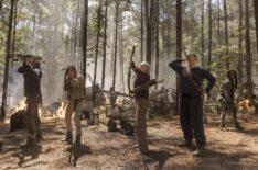 Norman Reedus as Daryl Dixon, Sydney Park as Cyndie, Danai Gurira as Michonne, Melissa McBride as Carol Peletier, Kerry Cahill as Diane - The Walking Dead - Season 10