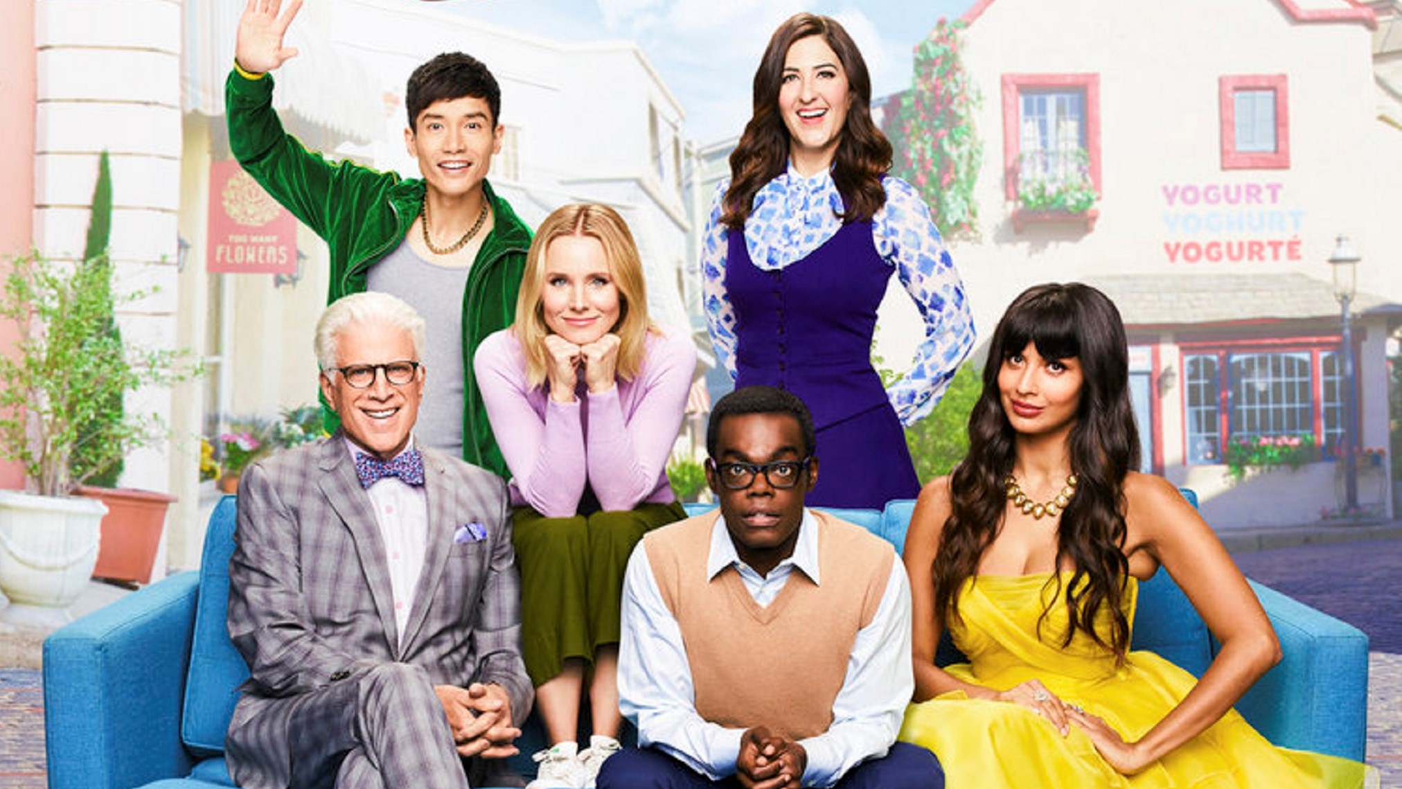 The good place. The good place сериал. The good place Season 4. В лучшем мире сериал Нетфликс. Лучший сериал в мире.