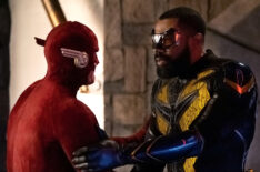 John Wesley Shipp as Flash 90 and Cress Williams as Black Lightning - Crisis on Earth-X, Part 3