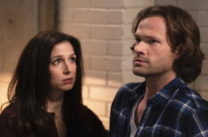 Shoshannah Stern as Eileen Leahy and Jared Padalecki as Sam in Supernatural - 'Last Call'