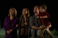 Markie Post, Hilarie Burton Morgan, Tyler Hilton, and Brody Rose of One Tree Hill in Lifetime's Christmas on the Bayou