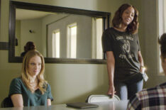 JJ (A.J. Cook) and Tara (Aisha Tyler) in Criminal Minds