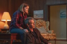 Ben Mendelsohn and Mare Winningham in The Outsider