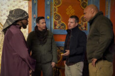 Kiari 'Offset' Cephus (Kadri Kashan Khan), Erik Palladino (CIA Officer Vostanik Sabatino), Chris O'Donnell (Special Agent G. Callen) and LL Cool J (Special Agent Sam Hanna) in NCIS: Los Angeles - Season 11, Episode 16 - 'Alsiyadun'