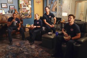 Jason George, Jaina Lee Ortiz, Jay Hayden, Grey Damon in Station 19