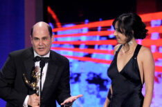 62nd Annual Primetime Emmy Awards - Matthew Weiner and Erin Levy