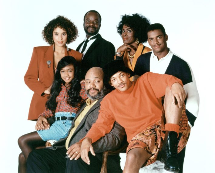 Karyn Parsons, Joseph Marcell, Janet Hubert, Alfonso Ribeiro, Tatyana Ali, James Avery, Will Smith on 'Fresh Prince of Bel-Air'