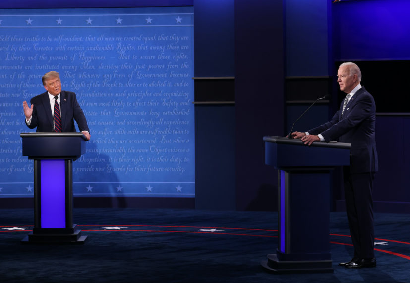 2020 Presidential Debate - Donald Trump and Joe Biden