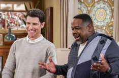 Max Greenfield as Dave Johnson and Cedric the Entertainer as Calvin Butler in The Neighborhood