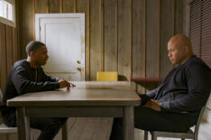 Michael King (Logan Reynolds) and LL COOL J (Special Agent Sam Hanna) interrogation in NCIS Los Angeles Season 12 Episode 10 - 'The Frogman’s Daughter'