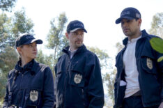 Emily Wickersham as NCIS Special Agent Eleanor 'Ellie' Bishop, Sean Murray as NCIS Special Agent Timothy McGee, Wilmer Valderrama as NCIS Special Agent Nicholas 'Nick' Torres in NCIS - Season 18 Episode 13