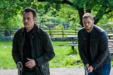 Julian McMahon as Supervisory Special Agent Jess LaCroix and Kellan Lutz as Special Agent Kenny Crosby in the FBI Most Wanted Season 2 Finale