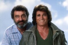 Victor French and Michael Landon in the original Highway to Heaven