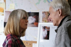 Pam Dawber as Marcie Warren, Mark Harmon as NCIS Special Agent Leroy Jethro Gibbs in NCIS - Season 18 - 'Rule 91'