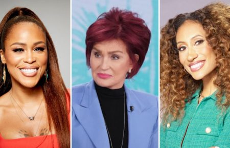 Eve, Sharon Osbourne, and Elaine Welteroth in The Talk