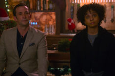 Noah Wyle as Harry, Aleyse Shannon as Breanna in Leverage Redemption