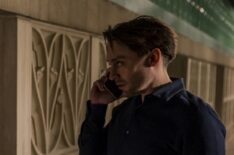 Kieran Culkin on phone in Succession Season 3