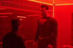 Superman & Lois - Ian Bohen as Lieutenant Mitch Anderson and Tyler Hoechlin as Superman