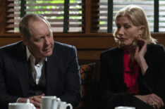 James Spader as Raymond 'Red' Reddington, Joely Richardson as Cassandra Bianchi in The Blacklist - Season 9