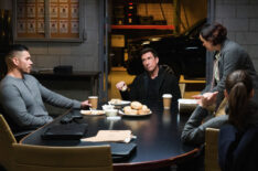Miguel Gomez as Special Agent Ivan Ortiz, Dylan McDermott as Supervisory Special Agent Remy Scott, and Keisha Castle-Hughes as Special Agent Hana Gibson in FBI Most Wanted - 'Covenant'