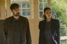 Aaron Paul as Caleb Nichols and Thandie Newton as Maeve Millay in Westworld - season 3