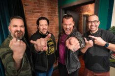 Chris Jericho with Impractical Jokers - Brian Quinn, Sal Vulcano, James Murray