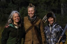 Woniya Thibeault, Callie Russell, and Michelle Finn in 'Alone: Frozen'