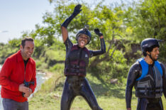 T.J.Lavin, Cashay Proudfoot, and Kyland Young of The Challenge: USA